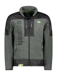 Geographical Norway Kurtka polarowa "Tulene" w kolorze ciemnoszarym rozmiar: M. Szare kurtki Geographical Norway, m, bez wzorów, z materiału, bez kaptura. Za 140.53 zł.