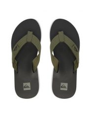 Quiksilver Japonki EO-DUNE CQ10036MGB Zielony. Zielone japonki Quiksilver, bez wzorów, ze skóry. Za 109.99 zł.