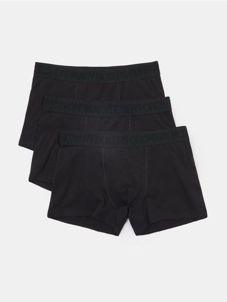 Bawełniane bokserki classic 3 pack - czarny. Czarne bokserki Sinsay, l, bez wzorów, z bawełny. Za 29.99 zł.
