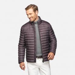 Kurtka GEOX M4625G Brązowy. Brązowe kurtki Geox, m, bez wzorów, bez kaptura. Za 485.99 zł.