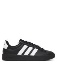 Adidas Sneakersy Grand Court 3.0 IH1476 Czarny. Czarne buty sportowe casual Adidas, bez wzorów, ze skóry, bez zapięcia. Za 309.99 zł.