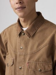 Levi's Kurtka dżinsowa "Western" w kolorze jasnobrązowym rozmiar: XXL. Brązowe kurtki Levi's®, s, bez wzorów, z bawełny, bez kaptura. Za 250.35 zł.