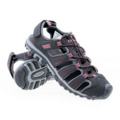 Sandały Hi-Tec Tiore M 92800081082 czarne. Czarne sandały z materiału, bez zapięcia. Za 227.26 zł.