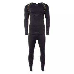 Bielizna termoaktywna Brugi 4RCG Black - męska, komplet, Rozmiar XXL/3XL. Czarna bielizna termoaktywna Brugi, na zimę, m, bez wzorów, z dzianiny, bez ramiączek. Za 119.00 zł.