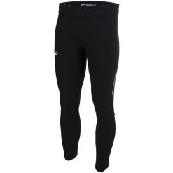Wiatroszczelne legginsy Swix Focus. Czarne legginsy długie sportowe Swix, m, bez wzorów. Za 622.00 zł.