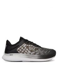 EA7 Emporio Armani Sneakersy X8X243 XK440 N763 Czarny. Czarne buty sportowe casual EA7 Emporio Armani, bez wzorów, z materiału, bez zapięcia. Za 489.99 zł.
