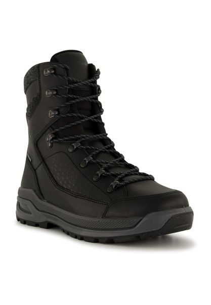 Buty trekkingowe męskie Lowa Renegade Evo Ice Gtx. Czarne buty turystyczne Lowa, na zimę, bez wzorów, z materiału, za kostkę, bez zapięcia, trekkingowe. Za 989.30 zł.
