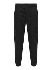 ONLY & SONS Bojówki "Garda" w kolorze czarnym rozmiar: XXL. Czarne joggery i bojówki Only & Sons, xxl, bez wzorów. Za 78.47 zł.