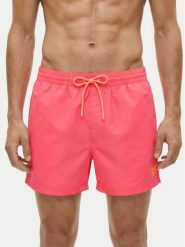 Guess Szorty kąpielowe F6GT25 WG282 Różowy Regular Fit. Czerwone kąpielówki Guess, l, z aplikacjami, z syntetyku. Za 236.99 zł.