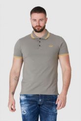GUESS Khaki męska koszulka polo z wyszywanym logo, Rozmiar S. Zielone koszulki polo sportowe Guess, m, z aplikacjami, bez kołnierzyka, bez ramiączek. W wyprzedaży za 159.99 zł.