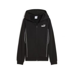 Młodzieżowa bluza z kapturem PUMA Sport na zamek PUMA Black. Czarna bluzy z kapturem Puma, m, bez wzorów, z kapturem. Za 229.00 zł.