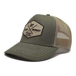 Czapka Trucker - 5 Paneli / Jeden Rozmiar (Zielony/Beżowy). Zielone czapki z daszkiem SURF MONKEY, bez wzorów. Za 159.95 zł.