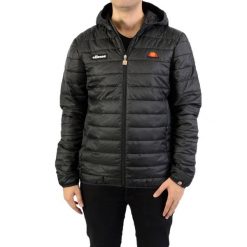 Kurtka uniwersalna męska Ellesse Lombardy. Czarne kurtki Ellesse, l, bez wzorów, z materiału, z kapturem. Za 547.00 zł.