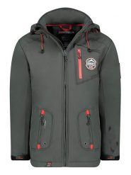 Geographical Norway Kurtka softshellowa "Tacebook" w kolorze ciemnoszarym rozmiar: M. Szare kurtki outdoor i hardshell Geographical Norway, m, bez wzorów, bez kaptura. Za 168.06 zł.