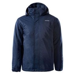 Kurtka męska zimowa Hi-Tec Chris - granatowa, Rozmiar XL. Brązowe kurtki Hi-tec, na zimę, m, bez wzorów, z materiału, bez kaptura. W wyprzedaży za 269.99 zł.