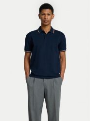 Selected Homme Polo 16095852 Granatowy Slim Fit. Niebieskie koszulki polo Selected Homme, m, bez wzorów, z bawełny, bez kołnierzyka, bez ramiączek. Za 99.99 zł.