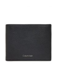 Calvin Klein Portfel męski Modern Bus Bifold 5Cc W/Coin K50K512867 Czarny. Czarne portfele CALVIN KLEIN, bez wzorów, ze skóry. Za 239.99 zł.