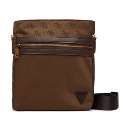 Saszetka Guess. Brązowe saszetki i nerki Guess, z aplikacjami, małe, bez dodatków. Za 329.99 zł.