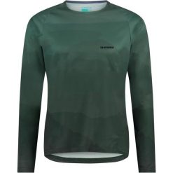Koszulka z długim rękawem SENTIERO, Aurora Green. Zielone bluzy Shimano, m, bez wzorów, z materiału, bez kaptura. Za 329.90 zł.