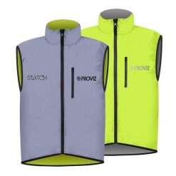 Kurtka odblaskowa bez rękawów - dla dorosłych - SWITCH JACKET. Niebieskie kurtki PROVIZ, bez wzorów, z tkaniny, bez kaptura. Za 574.50 zł.