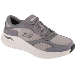Buty sportowe Sneakersy męskie, Arch Fit 2.0 - The Keep. Szare buty sportowe casual Skechers, bez wzorów, bez zapięcia. Za 379.99 zł.