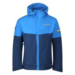 Kurtka turystyczna męska Alpine Pro Norem wodoodporna. Niebieskie kurtki Alpine Pro, m, bez wzorów, bez kaptura. Za 499.00 zł.