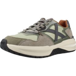 Buty MUNICH NEXA 02 Zielony. Zielone buty trekkingowe munich, bez wzorów, ze skóry, bez zapięcia. Za 426.30 zł.