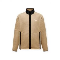 Bluza sportowa męska Salewa Fanes. Brązowe bluzy bez kaptura Salewa, l, bez wzorów, z materiału, bez kaptura. Za 565.00 zł.