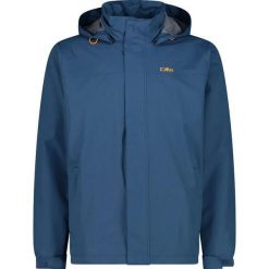 Kurtka wodoodporna CMP. Niebieskie kurtki przeciwdeszczowe CMP, bez wzorów, bez kaptura. Za 353.95 zł.