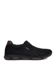 Rieker Półbuty CEO-15951-00 Czarny. Czarne eleganckie półbuty Rieker, bez wzorów, ze skóry, bez obcasa, bez zapięcia. Za 429.99 zł.