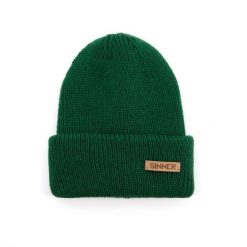 Czapka SINNER Maka Beanie, zielona. Zielone czapki zimowe sinner, bez wzorów. Za 230.00 zł.