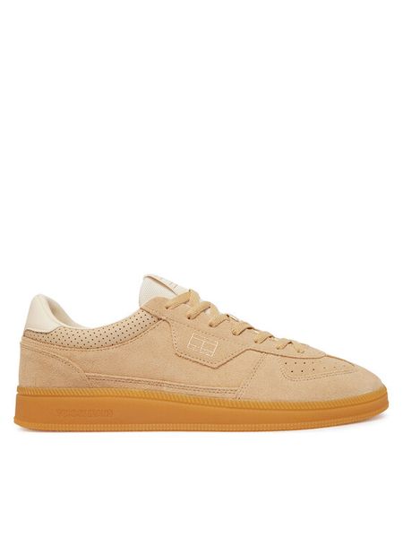Tommy Jeans Sneakersy The Greenwich Edge Suede EM0EM01732 Beżowy jasny. Brązowe buty sportowe casual Tommy Jeans, bez wzorów, z jeansu, bez zapięcia. Za 449.99 zł.