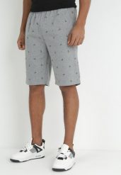Szare Dresowe Szorty Mehoneli. Szare krótkie spodenki sportowe Born2be, m, bez wzorów, z dresówki. W wyprzedaży za 50.99 zł.