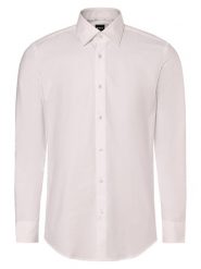 BOSS Koszula - Easy-iron - H-HANK-kent-C6-242 Mężczyźni Slim Fit Bawełna biały, 44. Białe koszule Boss, m, bez wzorów, z bawełny, bez kołnierzyka, bez ramiączek. Za 329.95 zł.