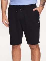 Polo Ralph Lauren Szorty sportowe 710881520001 Czarny Regular Fit. Czarne krótkie spodenki sportowe Polo Ralph Lauren, l, bez wzorów, z bawełny. Za 599.99 zł.