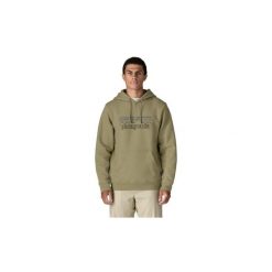 Bluza trekkingowa męska P-6 Logo Uprisal Hoody. Zielone bluzy Patagonia, m, bez wzorów, z bawełny, z kapturem. Za 439.99 zł.