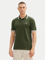 BOSS Polo Paddy 50469055 Zielony Regular Fit. Zielone koszulki polo Boss, m, bez wzorów, z bawełny, bez kołnierzyka, bez ramiączek. Za 339.99 zł.