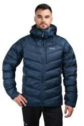 Kurtka trekkingowa puchowa męska Glaceon Pro. Brązowe kurtki RAB, na zimę, l, bez wzorów, z poliamidu, z kapturem. Za 1,259.99 zł.