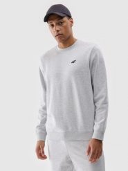 4F Bluza dresowa nierozpinana bez kaptura męska - szara XXL. Szare bluzy 4F, m, bez wzorów, z bawełny, bez kaptura. Za 129.99 zł.