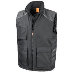 Kamizelka Bodywarmer Odzież Robocza Unisex WorkGuard Vostex. Czarna bluzy RESULT, m, bez wzorów, bez kaptura. Za 231.99 zł.