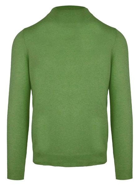 Malo Optimum Sweter "Lupetto" w kolorze zielonym rozmiar: M. Zielone swetry nierozpinane Malo Optimum, m, bez wzorów, z kaszmiru, bez kołnierzyka, bez ramiączek. Za 366.35 zł.