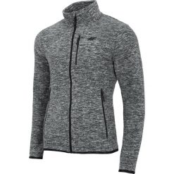 Polar męski PLM001 - średni szary melanż. Bluzy z polaru marki 4F. Za 129.99 zł.