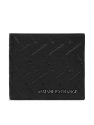 Armani Exchange Portfel XM000167 AF27287 UC001 Czarny. Czarne portfele Armani Exchange, bez wzorów, ze skóry. Za 349.99 zł.