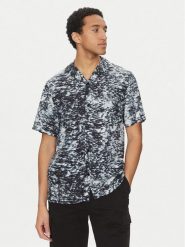Calvin Klein Swimwear Koszula KM0KM01148 Szary Regular Fit. Szare koszule Calvin Klein Swimwear, l, bez wzorów, z wiskozy, bez kołnierzyka, bez ramiączek. Za 179.99 zł.