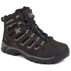 Buty trekkingowe męskie Karrimor Bodmin Winter Weathertite. Czarne buty trekkingowe Karrimor, bez wzorów, bez zapięcia, trekkingowe. Za 402.99 zł.