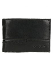 Wojas Skórzany portfel w kolorze czarnym - 10 x 7 x 2 cm rozmiar: onesize. Czarne portfele Wojas, bez wzorów, z materiału. Za 125.45 zł.