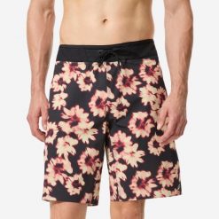 Spodenki surfingowe męskie Decathlon 900 Solower 20". Czarne odzież kąpielowa OLAIAN, m, bez wzorów, z materiału, sportowe. Za 149.99 zł.