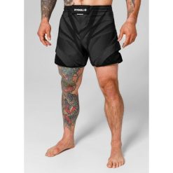 Spodenki męskie Pitbull treningowe Jet Mesh Performance Pro plus Dot Camo II. Szare krótkie spodenki sportowe PITBULL, m, bez wzorów, z meshu. Za 209.00 zł.