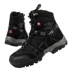 Buty trekkingowe Garmont Momentum Wp 002643 czarne. Czarne trekkingi bez wzorów, z materiału, bez zapięcia. Za 814.85 zł.