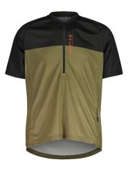 Maloja Koszulka kolarska "BarettiM. All Mountain" w kolorze oliwkowo-czarnym rozmiar: S. Brązowe t-shirty sportowe Maloja, bez wzorów, bez ramiączek, rowerowe. Za 144.92 zł.